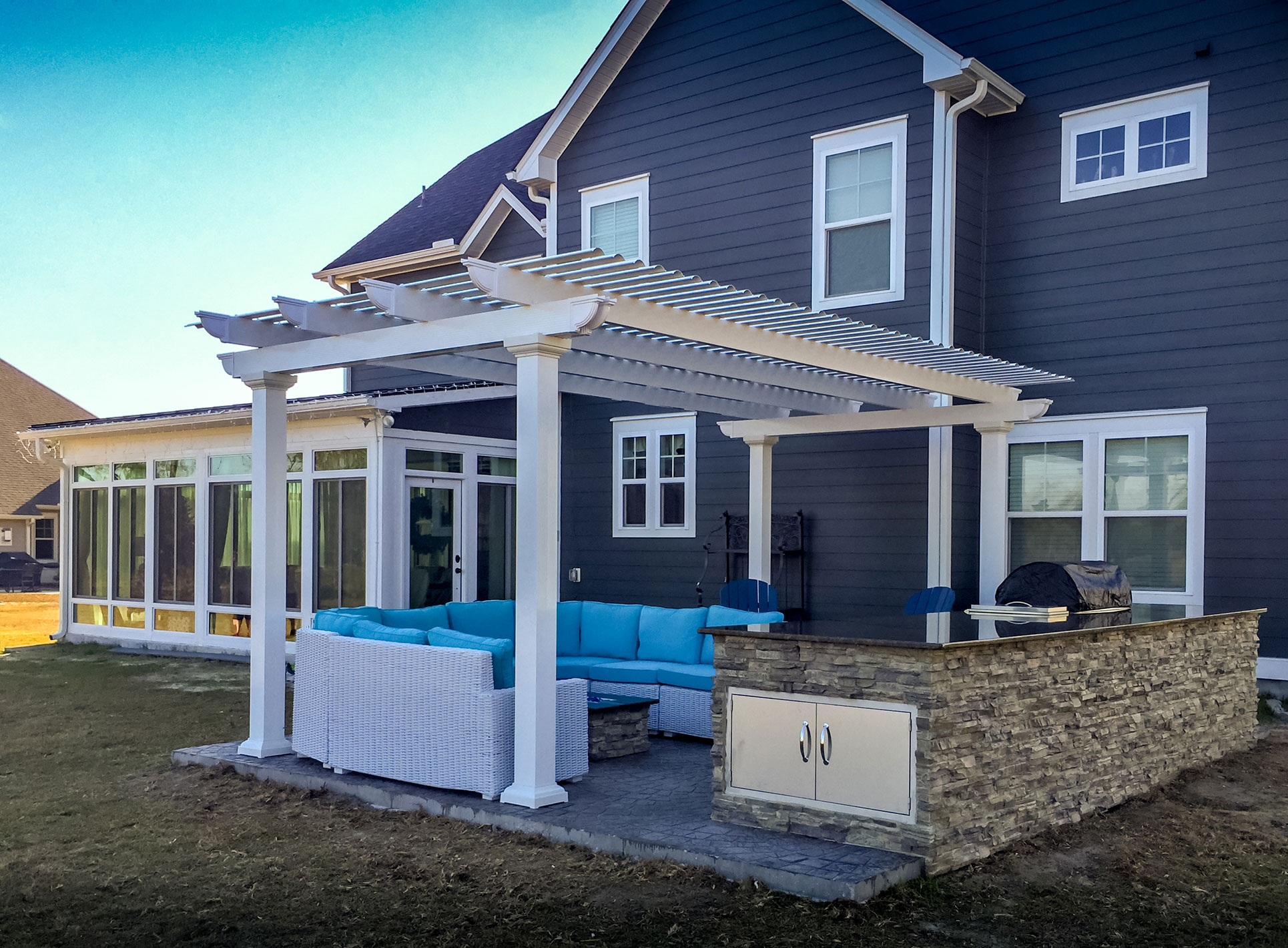 Are pergolas suitable for all weather conditions?