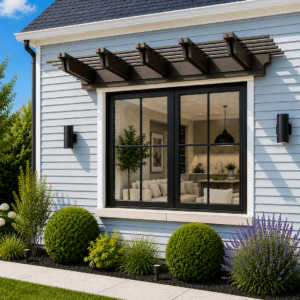 Eybrow Pergola Accent-bronze